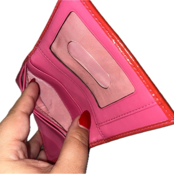 Y2K Coach Signature Canvas Leather & Patent Leather Card Holder - Picture 11 of 13